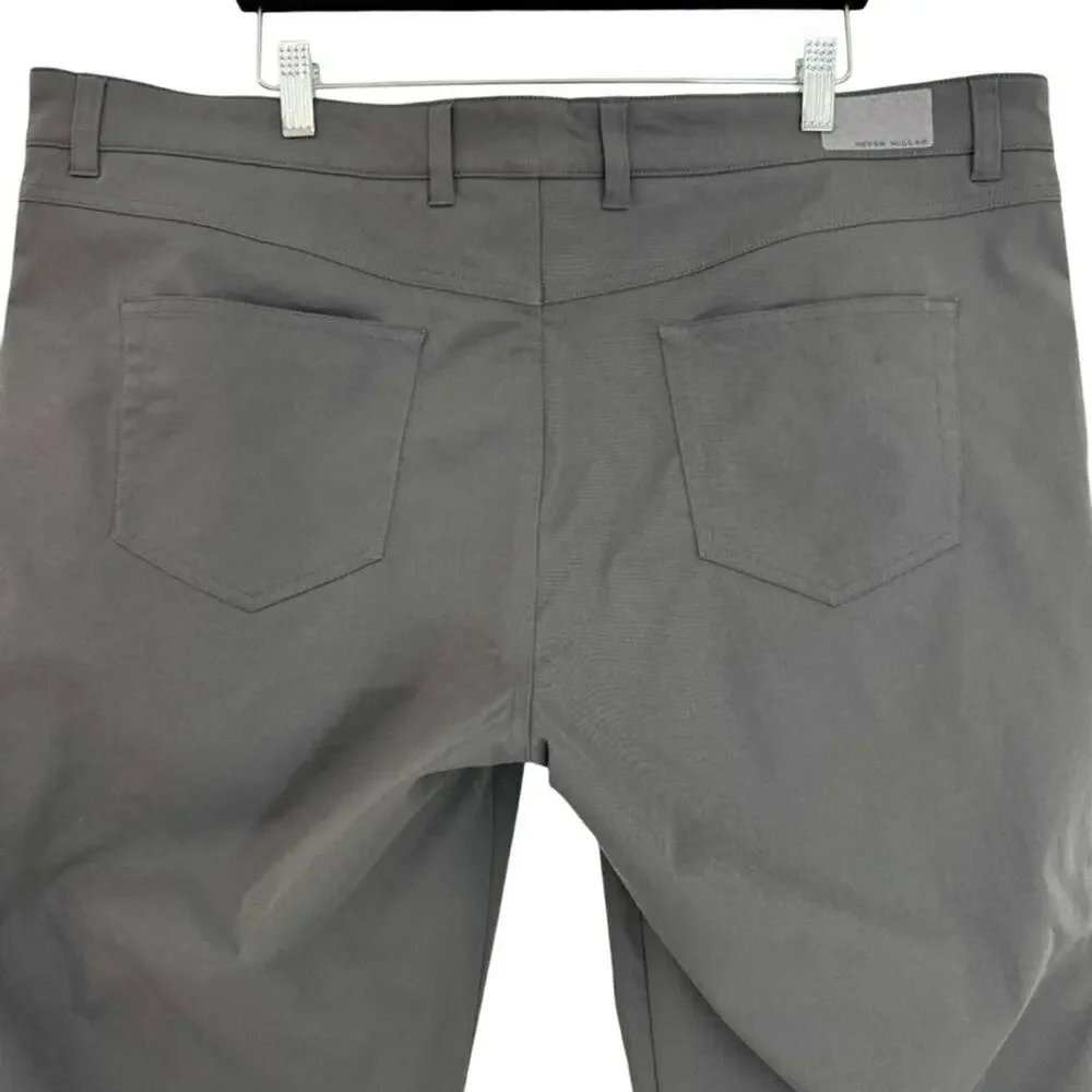 Peter Millar Mens Solid Grau eb66 Classic Fit 2 Way Stretch Pants Casual 42x30
